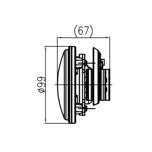 Headlight HL002-HI W/O-01+03 / 3