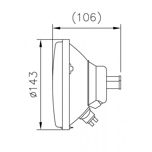 Headlight J501-H-E / 2