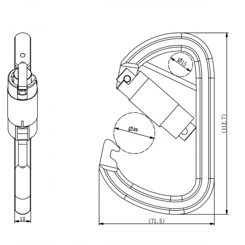 YIC003D-CP With Twist Lock, With Captive Pins / 2