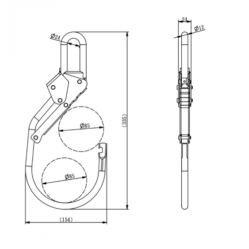 YIW001 Steel Wire Hook / 2