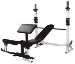 Olymic Weight Bench With Preacher PAD & Weight Plates Holder (STP-1102) / 1