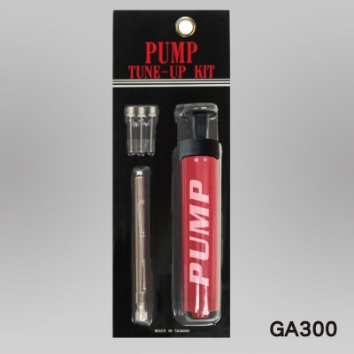 6” ONE WAY PUMP(T HANDLE) + 3PCS INFLATING NEEDLES + PEN PRESSURE GAUGE (GA300)