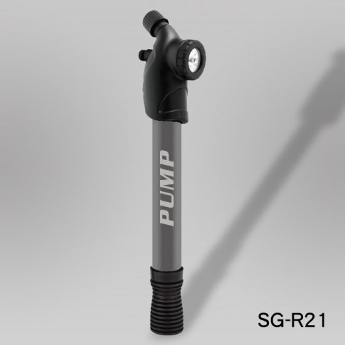 11" DOUBLE ACTION PUMP WITH GAUGE INSTALLED (ROUND HANDLE) (SG-R21)