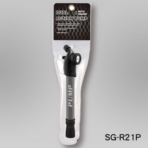 11" DOUBLE ACTION PUMP WITH GAUGE INSTALLED (ROUND HANDLE) (SG-R21) / 2