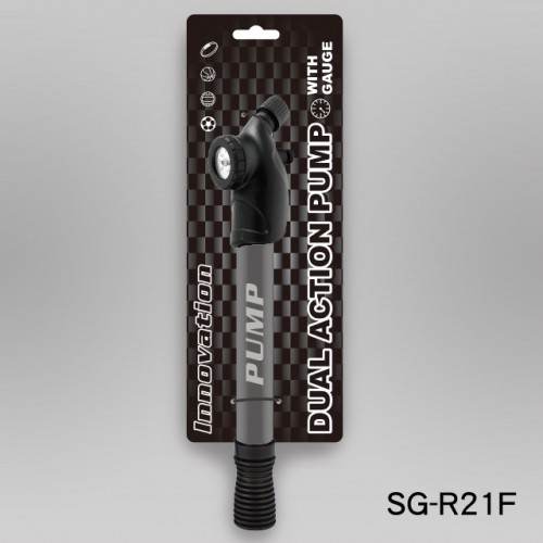 11" DOUBLE ACTION PUMP WITH GAUGE INSTALLED (ROUND HANDLE) (SG-R21) / 3