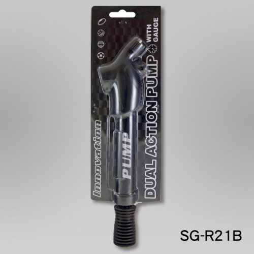 11" DOUBLE ACTION PUMP WITH GAUGE INSTALLED (ROUND HANDLE) (SG-R21) / 4