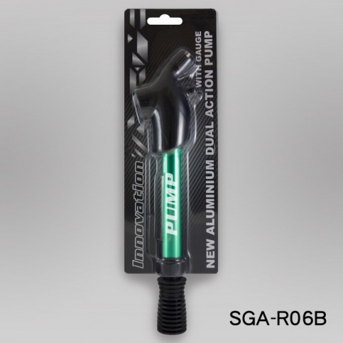 11” ALUMINUM DOUBLE ACTION PUMP WITH GAUGE INSTALLED(ROUND HANDLE) (SGA-R06) / 4