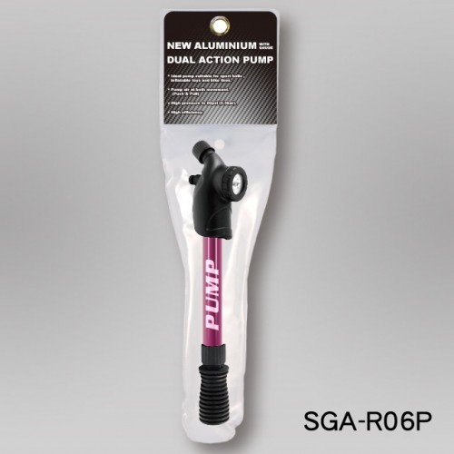 11” ALUMINUM DOUBLE ACTION PUMP WITH GAUGE INSTALLED(ROUND HANDLE) (SGA-R06) / 3