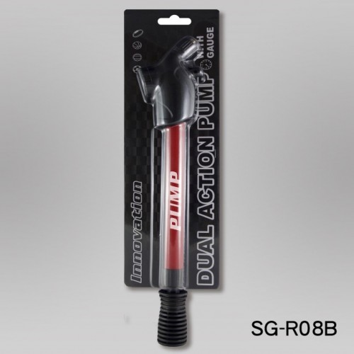 13” PLASTIC DOUBLE ACTION PUMP WITH GAUGE INSTALLED(ROUND HANDLE) (SG-R08) / 4