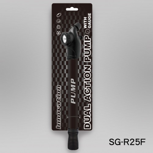 13” PLASTIC DOUBLE ACTION PUMP WITH GAUGE INSTALLED(ROUND HANDLE) (SG-R25) / 3