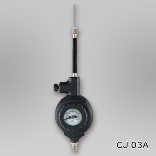 2 IN 1METAL BALL PRESSURE GAUGE + 1PC METAL NEEDLE+ AIR HOSE (CJ-03A) / 4