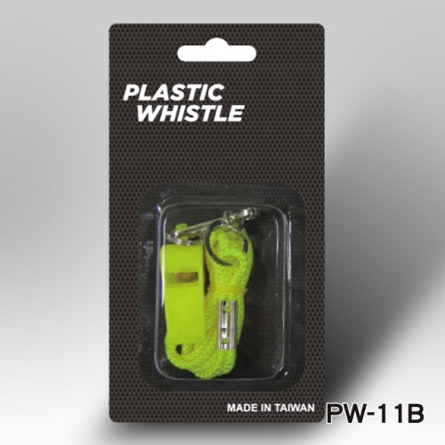 PLASTIC WHISTLE WITH LANYARD(PW-11B)
