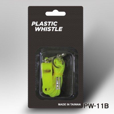 PLASTIC WHISTLE WITH LANYARD(PW-11B)