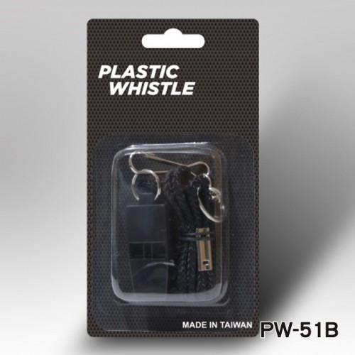 PLASTIC WHISTLE WITH LANYARD(PW-51B)