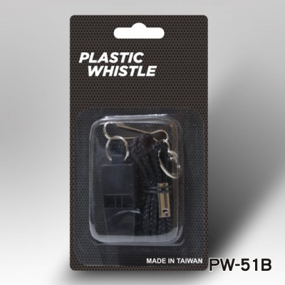 PLASTIC WHISTLE WITH LANYARD(PW-51B)