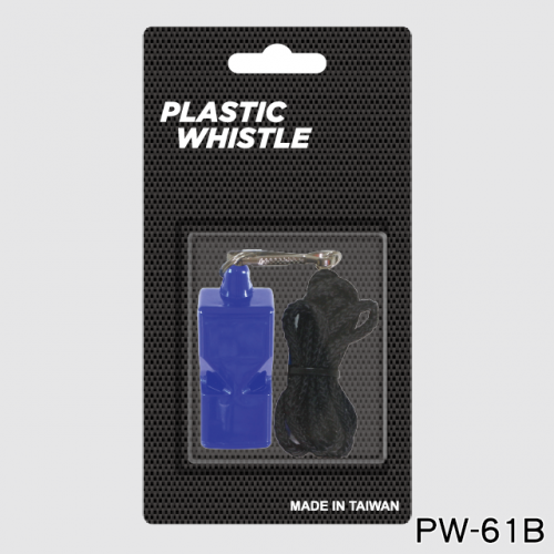 PLASTIC WHISTLE WITH LANYARD(PW-61B)