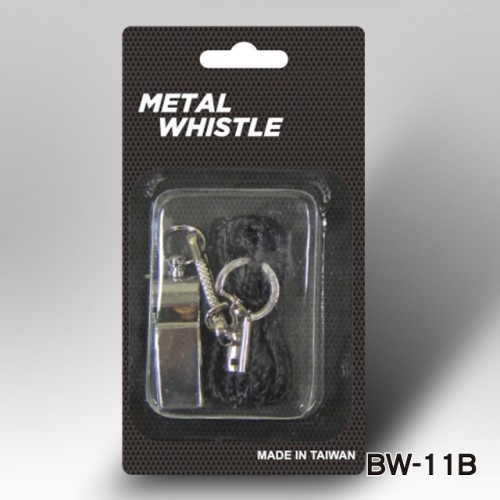 METAL WHISTLE WITH LANYARD(BW-11B)