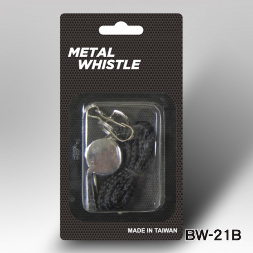 METAL WHISTLE WITH LANYARD(BW-21B)