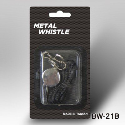 METAL WHISTLE WITH LANYARD(BW-21B)