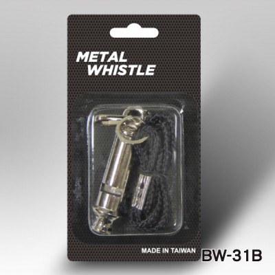 METAL WHISTLE WITH LANYARD(BW-31B)