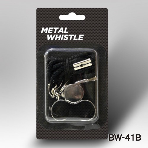 METAL WHISTLE WITH LANYARD(BW-41B)